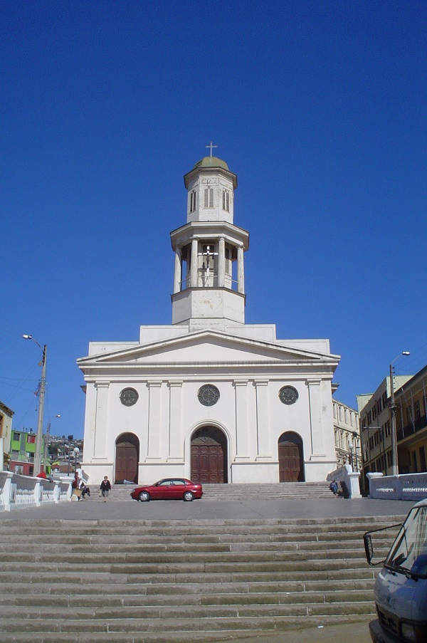 Fachada Principal Iglesia La Matriz Valparaiso